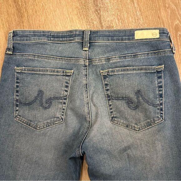 AG the Prima Crop Cigarette Crop Blue Wash Denim Jeans size 30 - Picture 8 of 10